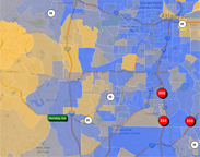 Cluster SnapToTable - Hotels near High Income Areas