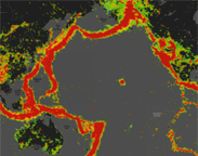 Map of Earthquakes from 1898-2013