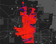 Heat Map Lines - Phoenix Roads