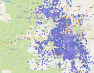 Point Data w/Interval Shading, Political Donors