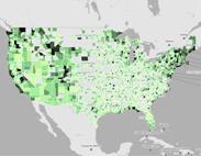 Point in Polygon, Counties & Hotels